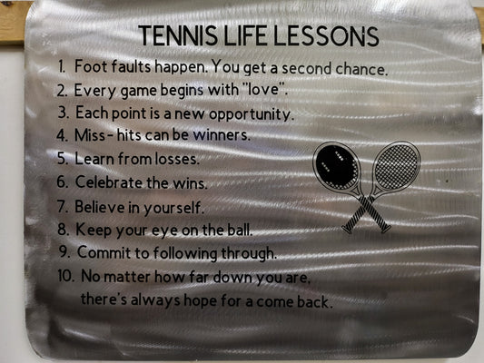 Tennis Life Lessons
