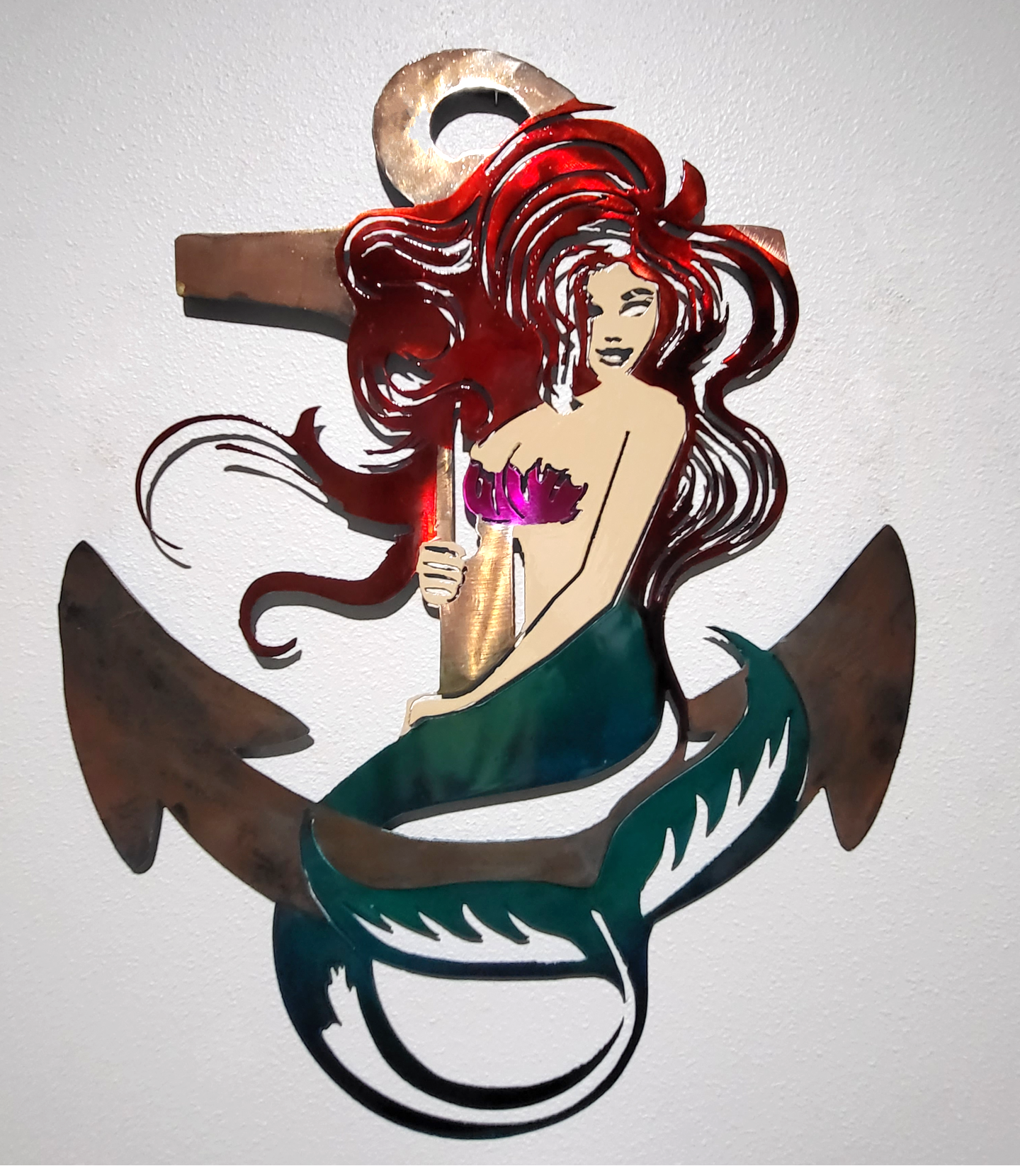 Mermaid Anchor Metalcast