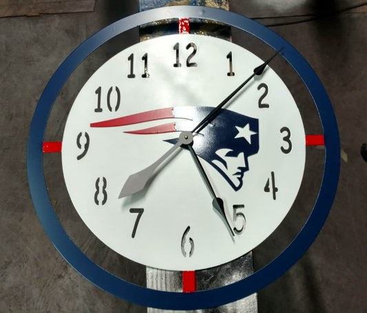 New England Patriots Clock
